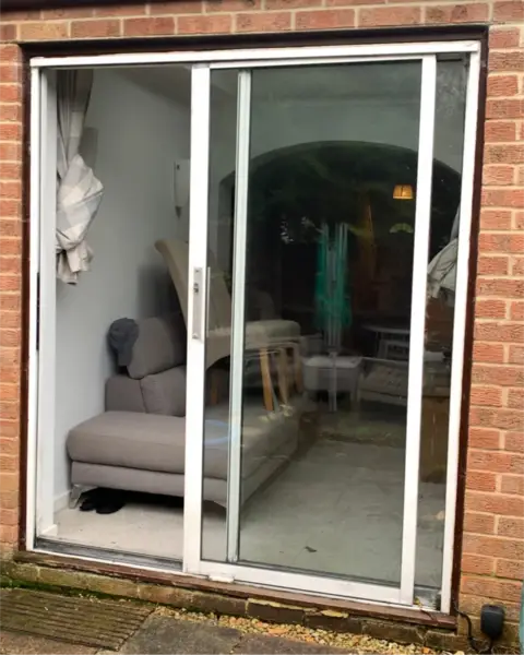 Before photo - Restoration Glazing patio door replacement in Blandford Forum